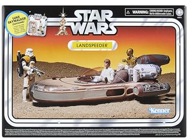 Star Wars The Vintage Collection Landspeeder & Luke Skywalker, Star Wars: Eine neue Hoffnung Action-Figur & Fahrzeug, 9,5 cm