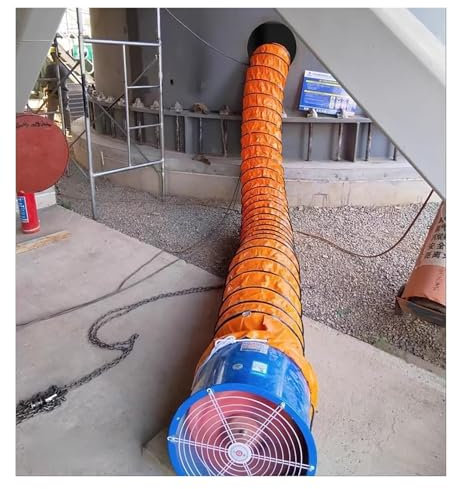 Abluftschlauch Lüftungsschlauch Trockner Schlauch 2m 5m 10m Lang Flex Ducting Lüftungskanal Schlauch Für Utility Gebläse Ventilator Abgasventilator, Wasserdicht Teleskopieren Air Ducting Hvac Duct(Dia