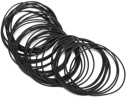 Haosie 500 Stück O-Ring-Dichtung für Uhren, O-Ring, Gummi, Dichtungen für Uhrenrückseite, aus Gummi, wasserdicht, für Uhrenrückseite, weiß
