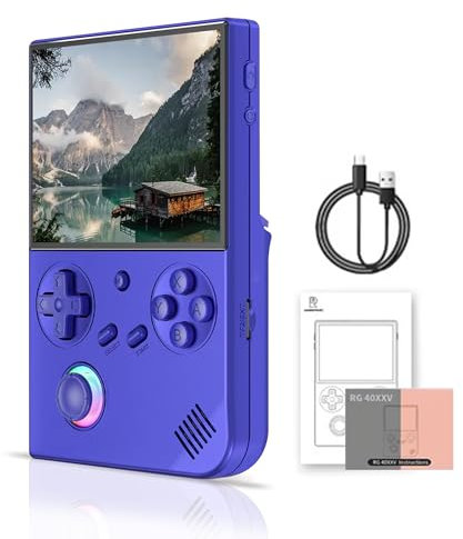 XIXIMENG RG40XX V - Consola de juegos portátil retro de 4 pulgadas con pantalla IPS de 4 pulgadas, consola de bolsillo de video con 5000 juegos, compatible con salida de TV HDMI, 5G, WiFi, Bluetooth,