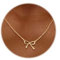 FloralGrace Damen Gold Halskette Mit Schleife, 14K Gold Beschichtete Anhänger, Schmuck mit Schmetterlingsknoten für Damen, Elegante Goldkette mit Schleifenanhänger