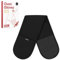 MEETOZ Double Oven Gloves, 260°C/500°F Heat Resistant Oven Mitt Set, Silicone Non-slip Design Oven Gloves, 84 x18cm Cotton Potholder for Home Cooking