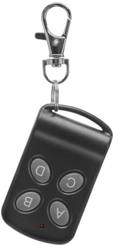 UKCOCO Mando a Distancia para Puertas De Garaje 433mhz Control Remoto De 4 Botones Diseño Compacto Fácil Instalación Llavero Compatible 1 Pieza
