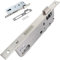 Serrure à encastrer, Serrure tubulaire, Entraxe 85 mm, Têtière 240 x 22 mm, Acier inoxydable, Gâche assortie, Vis de fixation incluses,Serrure pour porte aluminium (Distance au canon:40mm)