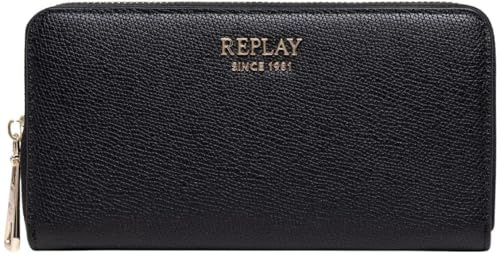 Replay Damen Portemonnaie, Black 0098 (Schwarz), Einheitsgröße