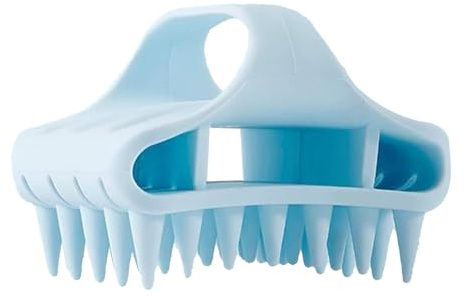 Silikon-Shampoobürste Manuell, Tragbar, Aus Silikon, Für Nasse Und Trockene | Elastischer Kopfhautschrubber Für Die Tägliche Anwendung In Der Dusche Und Im Bad