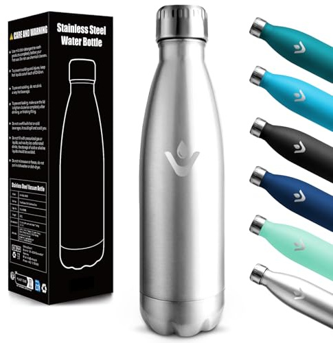 Motswedi Borraccia Termica 750ml, 18/8 Acciaio Inox, Bottiglia Termica, Doppia Parete, Borracce Termiche, Borraccia Acciaio Inox, Bottiglia acqua per Palestra, Ufficio, Acciaio Inossidabile