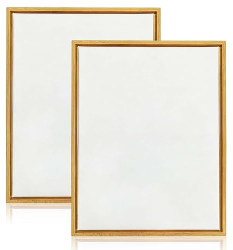 2 PCS Canvas Frame, Frames for Canvas Paintings with 25x30CM Canvases 3CM Resin Frame Blank Canvases Frames Kit for Oil & Acrylic Painting