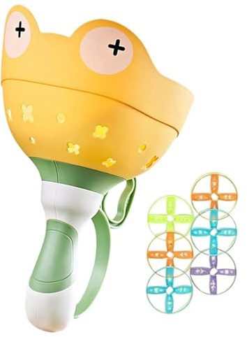 Fangspiel der fliegenden Scheibe des Frosches – interaktives Outdoor-Spielzeug-Set für den Fang, lustige Sportplattenwerfer mit Frosch-Thema, Koordininen-Trainingsaktivitäten
