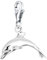 Nenalina Delfin Karabiner Charm Anhänger für Bettelarmband aus 925 Sterling Silber 713012-000