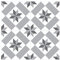 Wandkings Fliesenaufkleber 4er Set - Wähle ein Muster & Größe - Aileen - 33 x 33 cm - Farbe: Grau