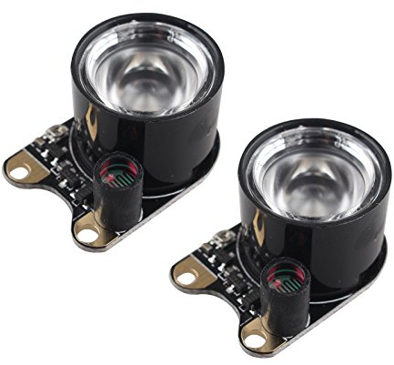 HALJIA 2 Stücke Infrarot-LED-Licht 3 W High Power 850 IR LED Infrarot Modul mit verstellbarem Widerstand Kompatibel mit Raspberry Pi Kamera Night Vision