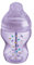 Tommee Tippee Anti-Kolik-Babyflasche, Natürlich geformter Trinksauger und Spezielles Anti-Kolik-Entlüftungssystem, 260 ml, 1er-Set, Lila (Farbe und Design kann variieren)