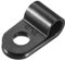 sourcing map Nylon 30pcs Serre-câble R-type attache organisateur gestion fil électrique Attache Grillage Rigide Fixation 4.8mm