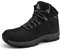 Stivali da Neve Uomo Inverno Impermeabili Trekking Scarpe Outdoor Pelliccia Sneakers Nero 45