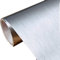 Papier de contact autocollant en acier inoxydable brossé en métal argenté pour couvrir les dosserets, four, lave-vaisselle, garde-manger, 60 cm x 4 m, argenté)