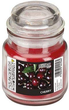 Gala Flavour by Bonbonglas mit Wachsfüllung Ø 63 mm, 85 mm Bordeaux - Cherry 96936 Duftkerzen mit Deckel Design-Kerzen