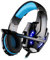 Gamogo G9000 3,5 mm Gaming Headphone Over-Ear Game Headset mit Geräuschunterdrückung mit Mikrofon LED Lautstärkeregler für PS4 Laptop Tablet Handys PC