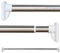 Tringle De Rideau De Douche Extensible Sans Perçage 360-410CM Acier Inoxydable Argenté Tringle A Rideaux Vêtements Télescopique Barre A Tension Pour Salle De Bains Fenêtre Cuisine Armoire