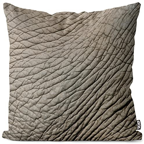 VOID Elefant Elefantenhaut-Druck Kissenbezug Kissenhülle Sofakissen Kissen Deko Outdoor-Kissen Dekokissen, Kissen Größe:50 x 50 cm