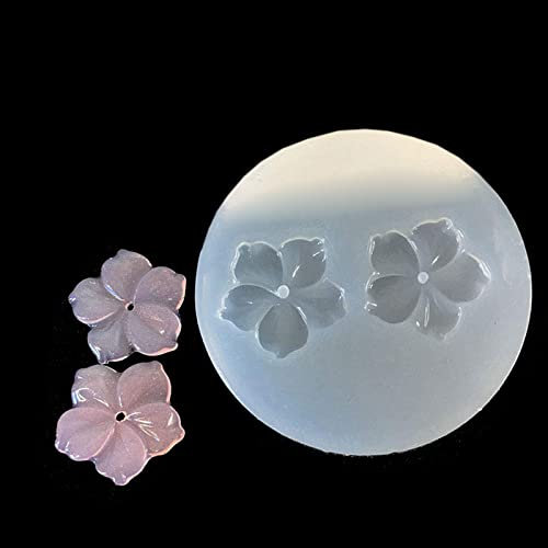 Yushu - Molde de silicona de flores 3D de 10 estilos - Colgante de resina de camelia, peonía, margarita, flor de loto, herramienta para hacer joyas, no tóxico, ecológico, sin olor