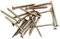 M4 Wood Screws Zinc Plated Yellow Full Thread Self-Tapping Long (0.16 x1.77) 4.0 x 45mm Box of 100pc