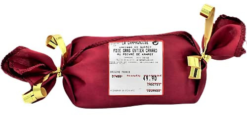 Foie gras de canard entier au poivre de Kampot dit  au torchon 400 g/DIRECT PRODUCTEUR