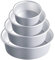 EGEN Aluminum Round Cake Tin Loose Base Baking Tin, Non-Stick Wedding Christmas Birthday Cake Baking Pan with Removable Bottom Round Cake Pan Set (6/7/8/9Inch-4Pcs)