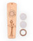 ANCLLO Wood Kazoo Tragbares Kazoo-Gitarren-Ukulele-Begleitinstrument aus Holz mit Metall-Geschenkbox (A)