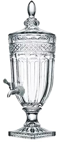 Distributore di bevande 2L / 3L / 5L Brocca di vetro fredda Succo di bevande Pot con rubinetto Bottiglia di vino in vetro Bevanda ad alta temperatura Lattina Bottiglia d'acqua Erogazione facile