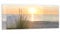 DEQORI Küchenrückwand Glas | Motiv Ostseestrand am Abend | 125x50 cm | Bad- oder Herd-Rückwand | Herdblende Spritzschutz für Küche & Badezimmer | Moderne Deko für Fliesenspiegel