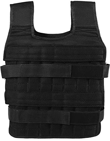 Yuecoom Chaleco Con Peso Ajustable, Chaleco Con Peso De Malla Transpirable De 15 KG, Chaqueta De Entrenamiento De Fuerza De 17,3x21,7x3,9 Pulgadas Para Entrenamiento Físico