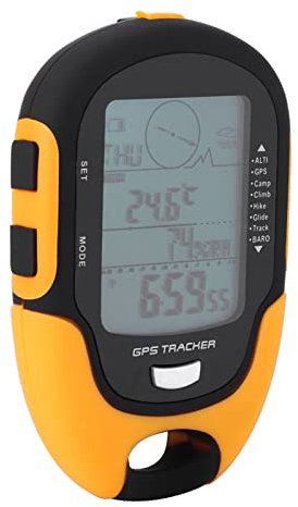 Syrisora SUNROAD GPS-Navigationsempfänger, Handheld, wiederaufladbar, digital, Höhenmesser, Barometer