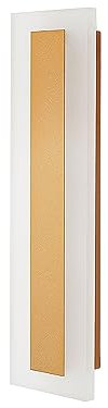 Beliani Außenwandleuchte LED Metall gold 30 cm lang rechteckig modern Rosalie