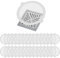 Vueinrg 30 Pezzi Filtro Doccia Capelli, Raccogli Capelli per Doccia Usa e Getta, Coperchi di Scarico per Doccia, Filtro per Capelli Vasca da Bagno per Scarico Doccia, Cucina, Vasca (11 cm)