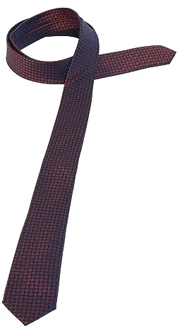 ETERNA Herren strukturierte Krawatte rot One Size_H