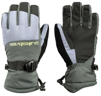 Quiksilver Mission Youth Glove Guantes para Clima frío, Flint Stone, Estándar para Niños