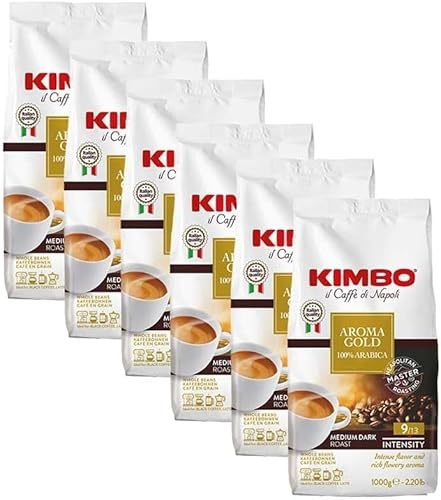 Caffè in grani Kimbo 100% Arabica Aroma Gold 1 kg x 6