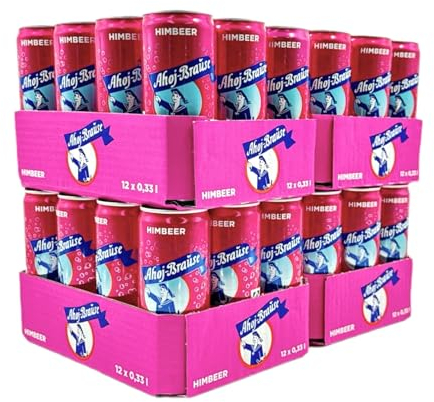 Generisch Ahoj Brause Geschmack Himbeere Getränk 330ml inkl. 0,25€ Pfand (48x)