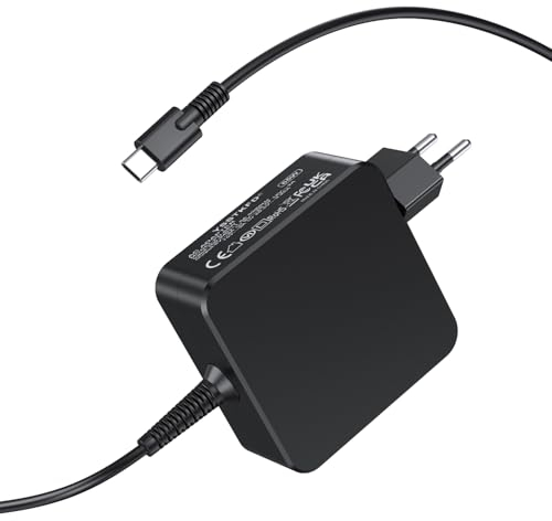 Caricatore Alimentatore USB C Type C 65W per Lenovo Thinkpad T480 T490 T580, MacBook Pro/Air, HP Spectre, Asus, Acer, Huawei Matebook, Xiaomi Air, Samsung Chromebook Caricabatterie Cavo Alimentazione