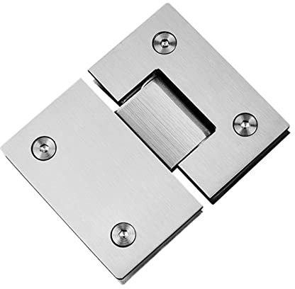 Saddgo Cerniera aperta da 180 gradi in acciaio inox 304 per montaggio a parete in vetro cerniere per porta doccia per mobili da bagno domestici