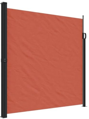 vidaXL Auvent latéral rétractable Terre Cuite 200x600 cm, écran d’intimité de Jardin, Brise-Vue de Balcon, écran d'extérieur, Brise-Vue d'extérieur