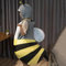 Artisanal Habitat Wearable Bee Performance Kostüm, Erwachsene Cartoon-Kleidung, Weiches und Gemütliches, Cosplay Kostüm Home Decors Geschenke (Größe S)
