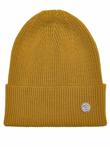 Tazzio Beanie Mütze für Herren und Damen Unisex Wollmütze Strickmütze Winter A500 (Senf)