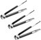 3 Stück Kochpinzette Edelstahl,Küchenpinzette mit Rutschfester Griff, ideal zum Kochen, Grillen,Fleischzange Nudelzange,grillpinzette (3 Pcs Black)
