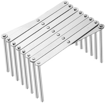 JISADER Escurridor de Platos Multifuncional para Encimera, Diseño de Acero Inoxidable a Prueba de óxido, L