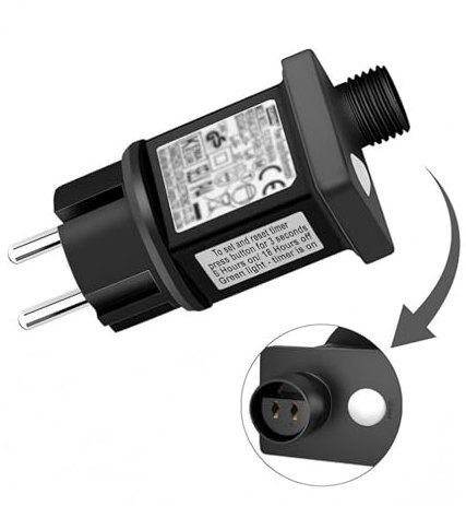 31v 6w Transformateur Pour Guirlande Led, Ip44 Adaptateur Clignoteur Pour Guirlande, Avec 8 Modes Avec Fonction Minuterie Pour Guirlandes Lumineuses Basse Tension, GlaçOns Et Spots