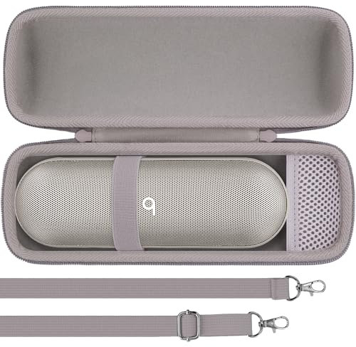 co2CREA Hard Travel Case for Beats Pill Wireless Bluetooth Speaker, Beats by Dr. Dre Pill Waterproof Speaker Carrying Case with houlder strap (Case Only,Excluding speaker)