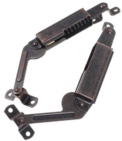 SEWACC 2Stücke Deckelscharniere Verstellbar für Kisten und Boxen Robustes Eisen Einfache Montage für Spielzeugkästen Weinkisten und Möbel Starke Haltbarkeit