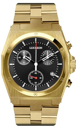 Lucleon by Trendhim | Lerrick Ray Edelstahl Chronograph Uhr | Datum, Stoppuhr und Chronograph | Wasserdicht bis 50 Meter | Dänisches Design